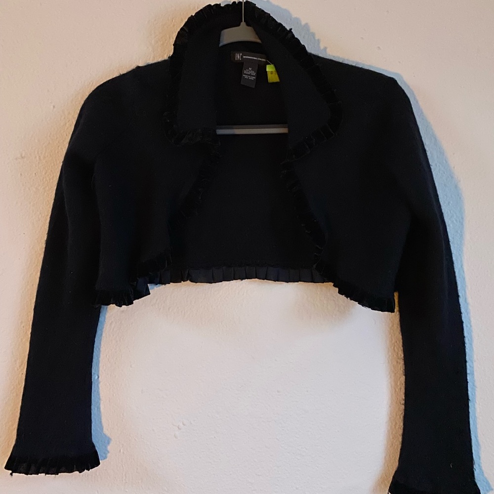 Inc Cashmere crop long sleeve